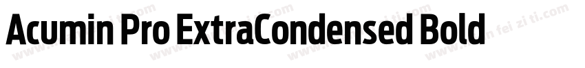 Acumin Pro ExtraCondensed Bold字体转换